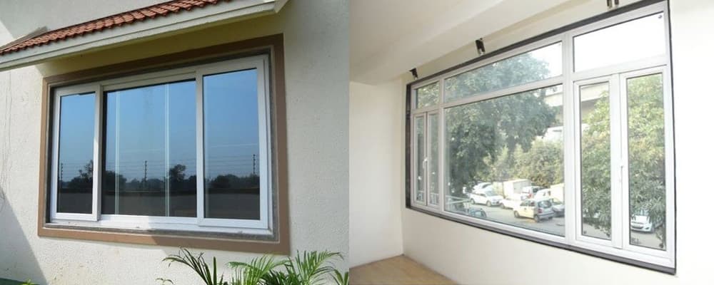 Modern shower door glass installation